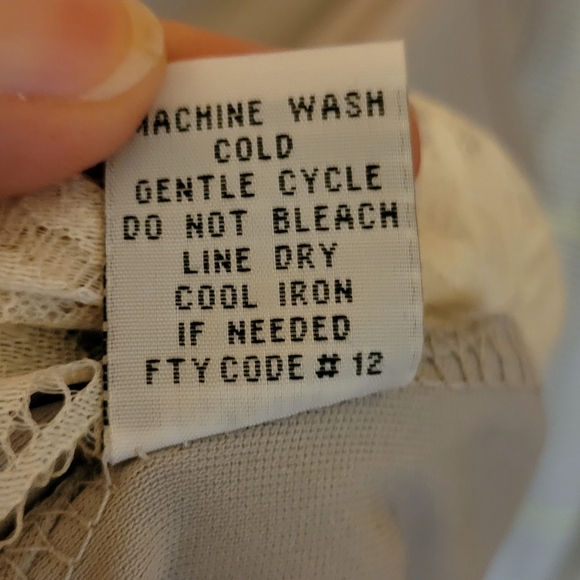 Gray Slip Tank Dress with Lacy Hem Size 1X - Picture 4 of 4